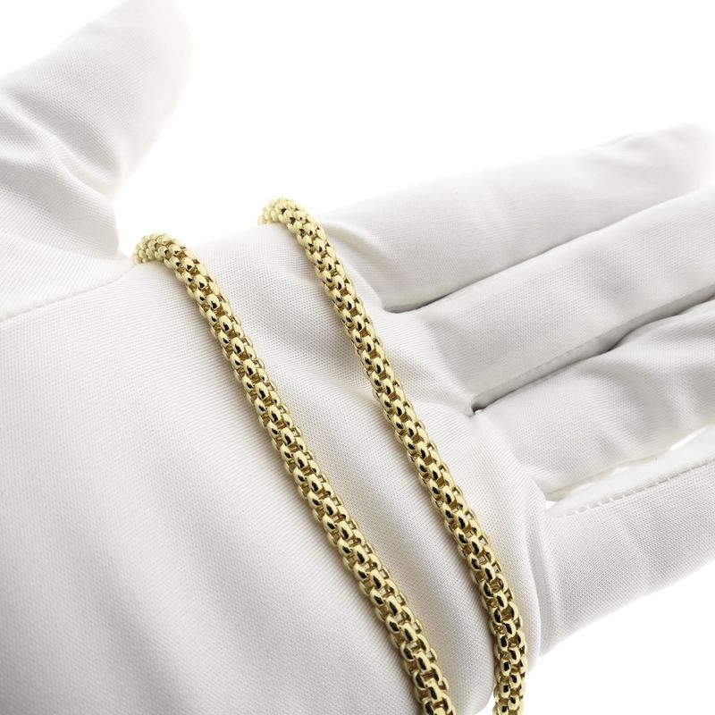 Image 7 of 18K Gold Mesh Link Necklace; 44.5 cm | Fope