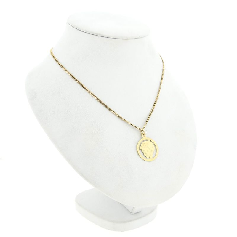 Image 4 of Gold Pendant of a Boy's Head