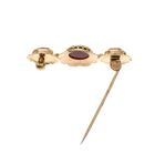 Image 3 of Vintage gold brooch with carnelian