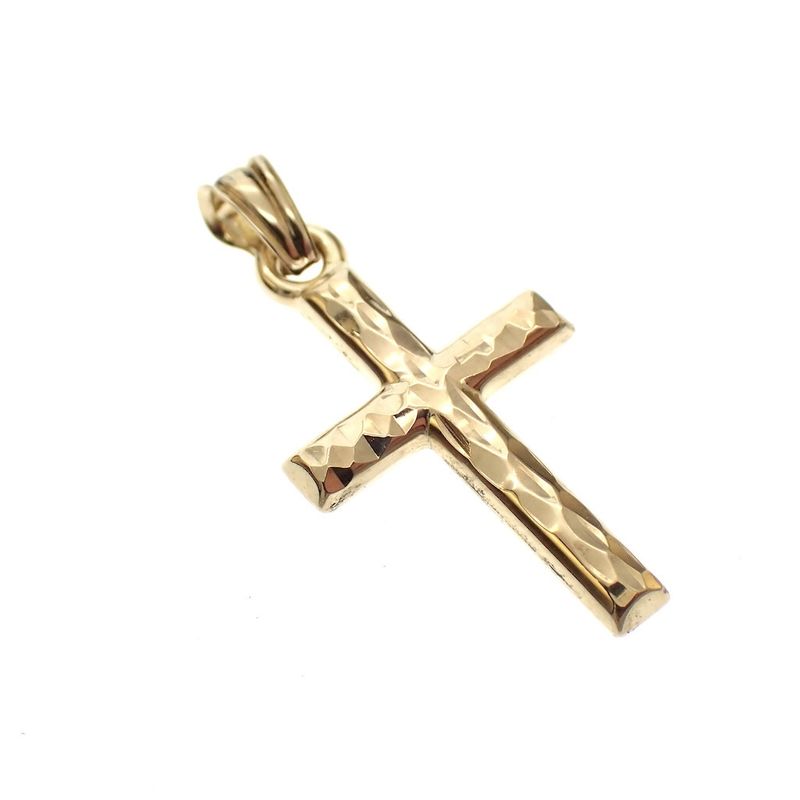 Image 2 of Gold pendant with a subtle cross