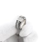 Afbeelding 9 van Zilveren Buddha to Buddha Chain Textuur Ring