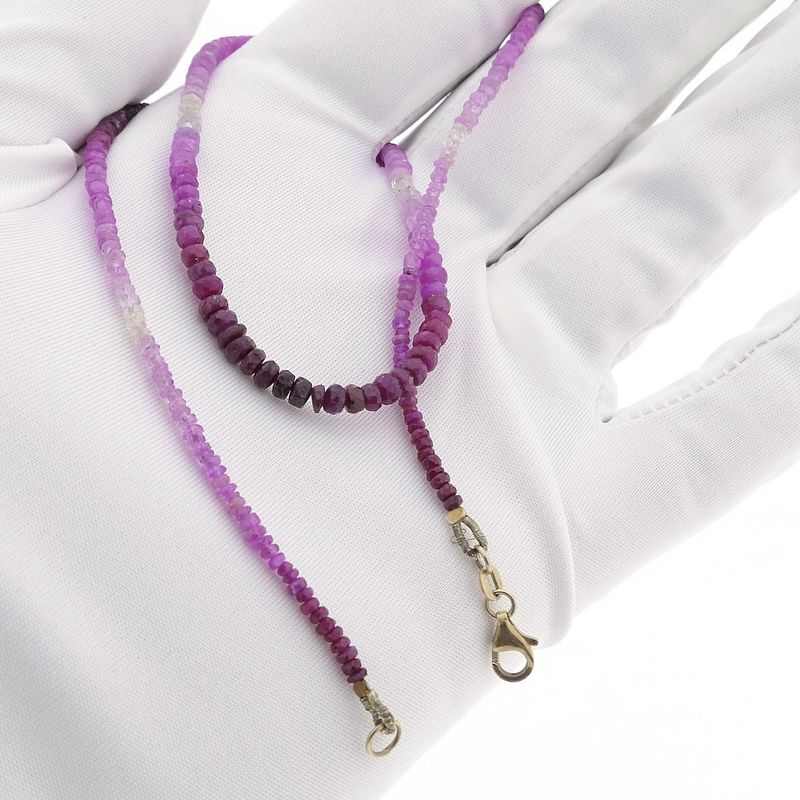 Image 8 of 9 carat ruby bead necklace