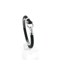 OMEGA Sailing Bracelet; Black Rubber; XL 23 cm