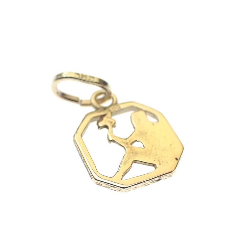 Image 5 of Gold zodiac sign pendant; Virgo