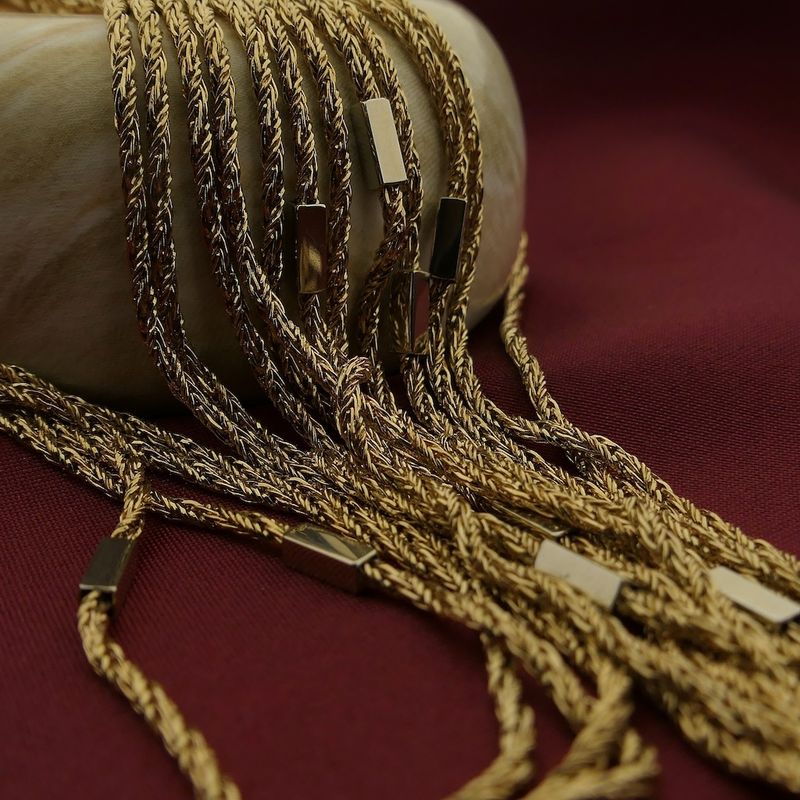 Image 2 of Two-tone gold fantasy link chain