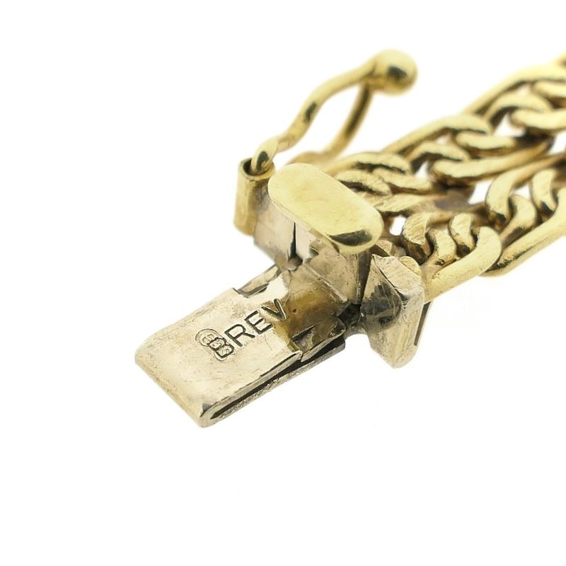 Image 7 of Vintage gold fantasy link bracelet | 19.5 cm