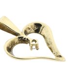 Image 11 of Gold pendant of a heart with zirconia