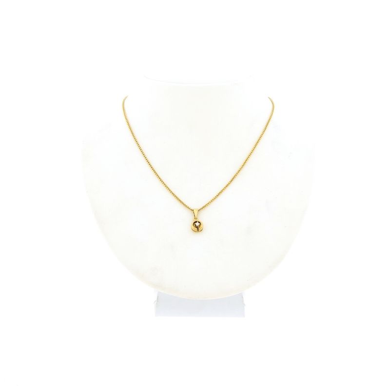 Image 8 of Gold pendant with diamond | 0.03 ct.