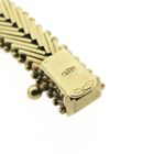 Image 7 of Gold herringbone link bracelet with diamond; 0.62 ct.