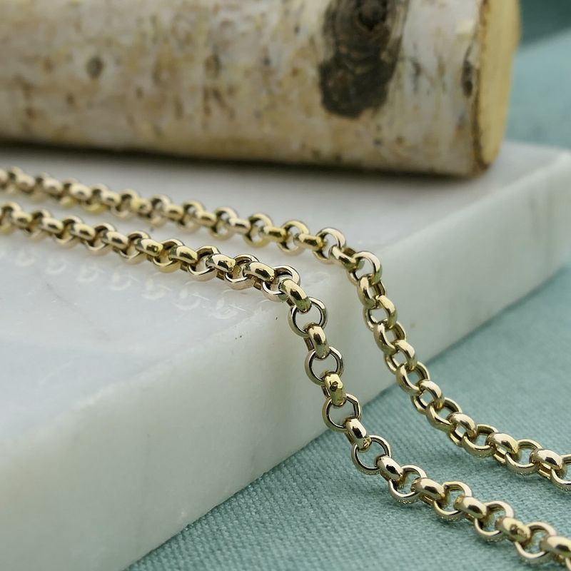 Image 2 of Gold double jasseron link bracelet