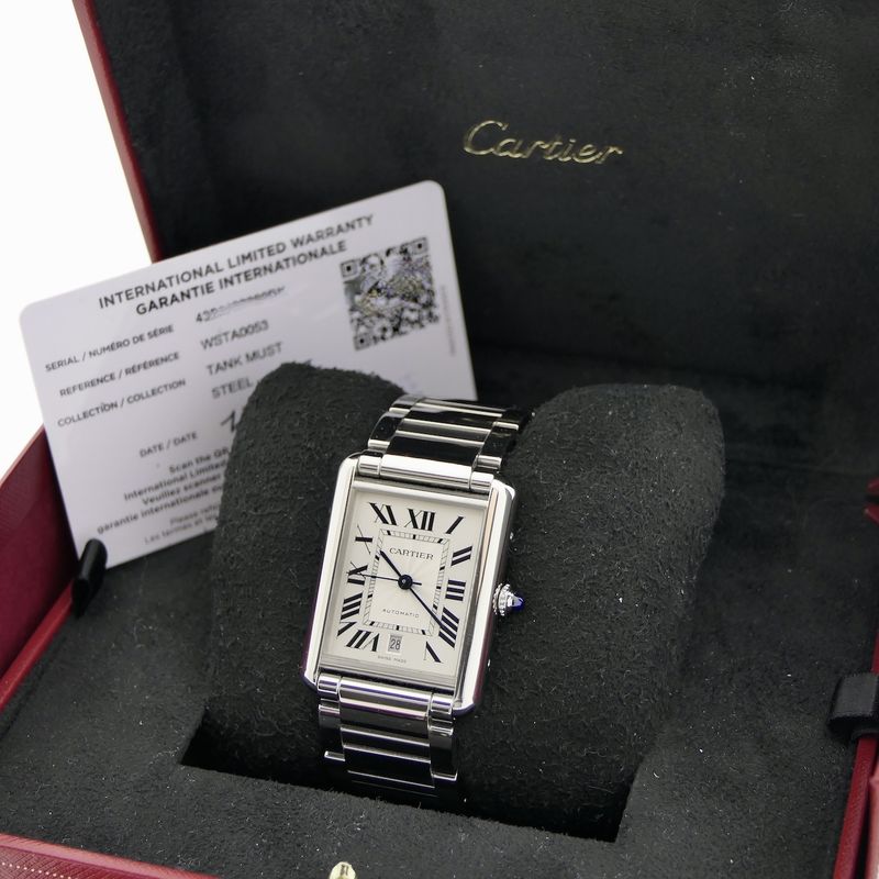 Image 22 of Cartier Tank Must XL WSTA0053; Automatic men's watch