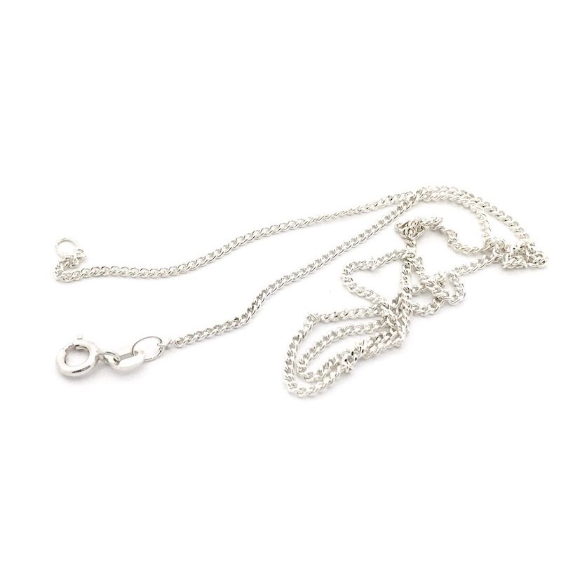 Image 4 of Silver gourmet link chain (suitable for a pendant) | 41 cm