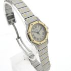 Image 3 of Cartier Santos Octagon 187903; Women's watch in 18k gold and steel