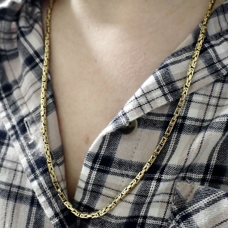 Image 9 of 18K Gold King's Chain; Exclusive | 60 cm