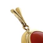 Image 4 of Gold pendant with blood coral | Vintage/antique