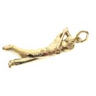 Image 2 of Gold golfer pendant