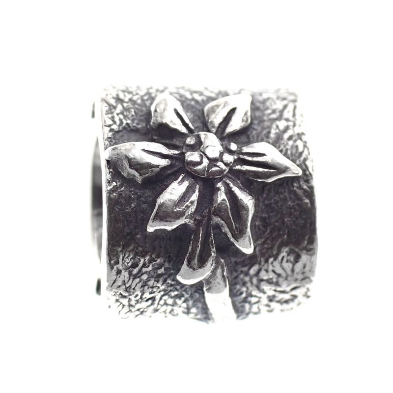 Image 3 of Pandora charm; Silver; Sunflower