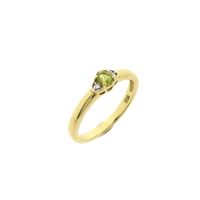 Gold ring with Pallavin Peridot