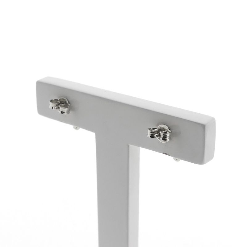 Image 4 of Silver stud earrings | Milanese design