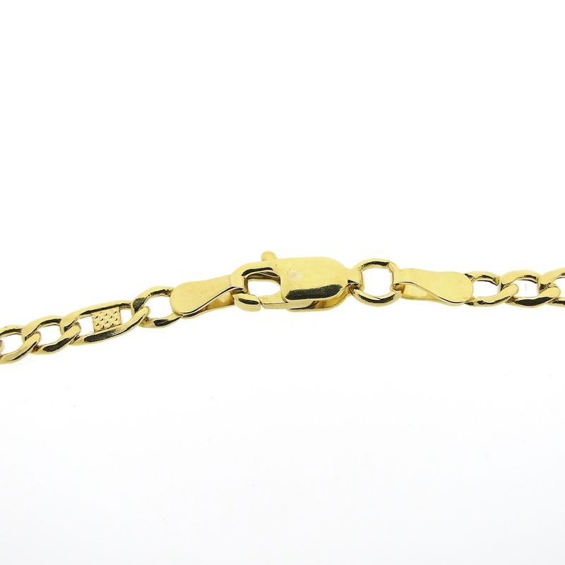 Image 4 of 9 carat Figaro link bracelet | 19.5 cm