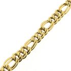 Image 7 of Gold flat Figaro/Prince of Wales bracelet