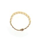 Image 8 of Vintage gold wide floral link bracelet