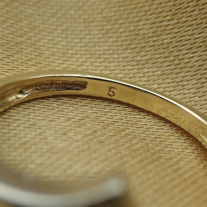 Image 4 of Two-tone gold ring with diamonds; Toi et moi