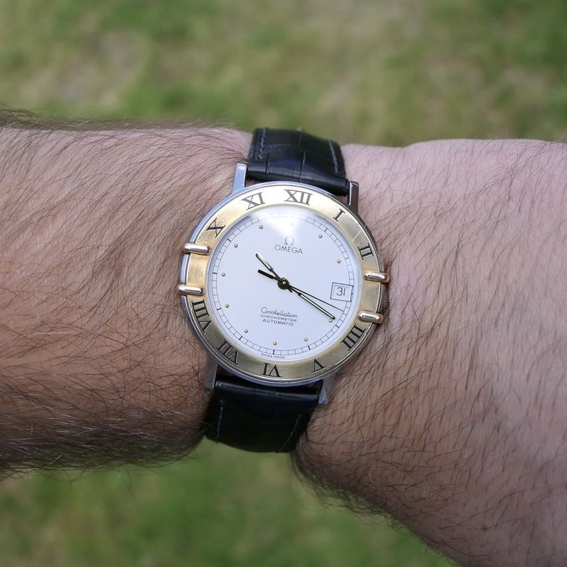 Image 14 of Omega Constellation Chronometer Automatic; Vintage goud/stalen horloge