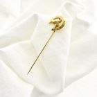 Image 6 of Gold lapel pin, tie pin | Horse and horseshoe