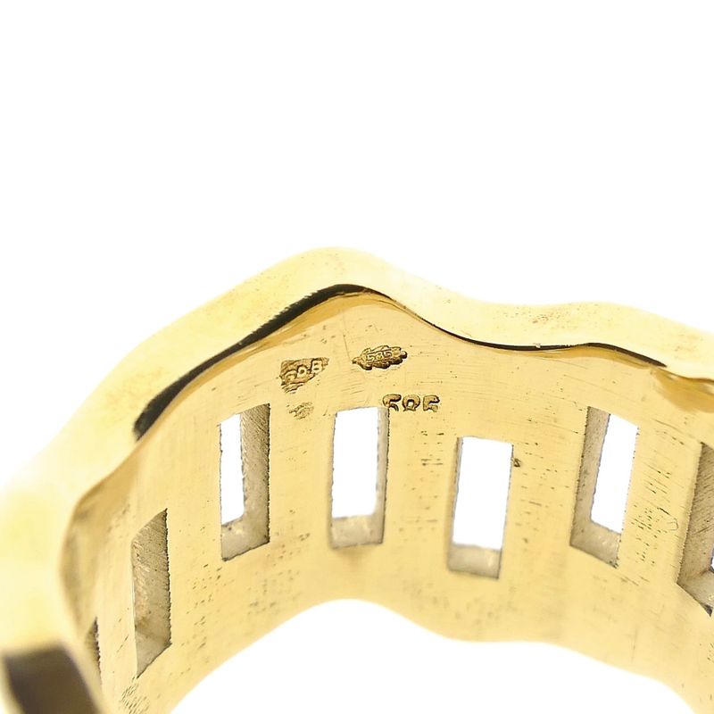 Image 5 of Vintage Gold Ring with Organic Design