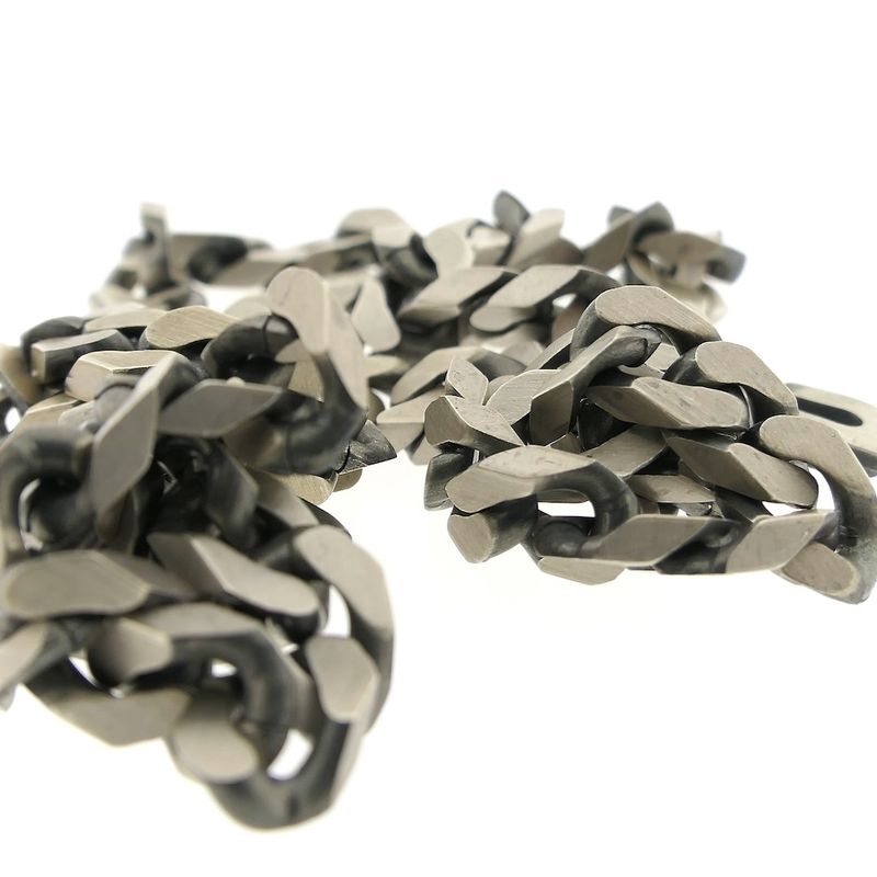 Image 8 of Silver robust gourmet link chain
