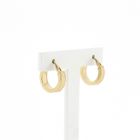 Image 3 of Gold Hoops with Meander Pattern