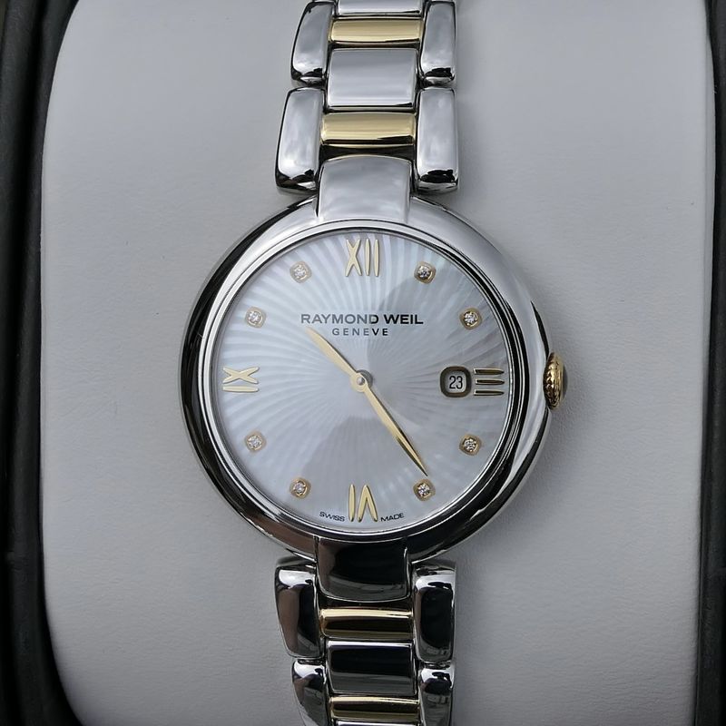 Image 10 of Raymond Weil Shine 1600-STP-00995; Bicolor women's watch with diamonds