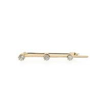 Rose gold brooch with diamond; 0.45 ct.