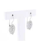 Image 2 of White gold stud earrings with zirconia