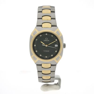 Omega Seamaster Polaris 'Titane' 396.0981; Unisex 18k gold/titanium watch with diamonds Image 1 of Omega Seamaster Polaris 'Titane' 396.0981; Unisex 18k gold/titanium watch with diamonds