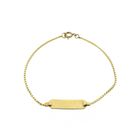 Image 1 of Gold Venetian link bracelet with engraving | 16.5 cm