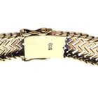 Image 3 of Gold zigzag link bracelet | 19 cm