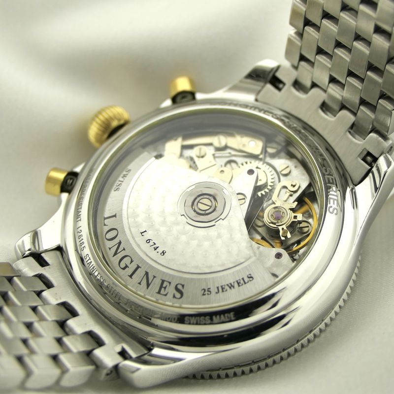 Image 14 of Longines Lindbergh Hour Angle L2.618.5 Automatic Chronograph Watch