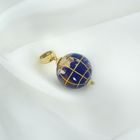 Image 6 of 18 carat gold globe pendant with enamel
