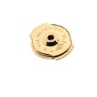 Image 8 of Paul Simons two-tone gold earrings; Half-round