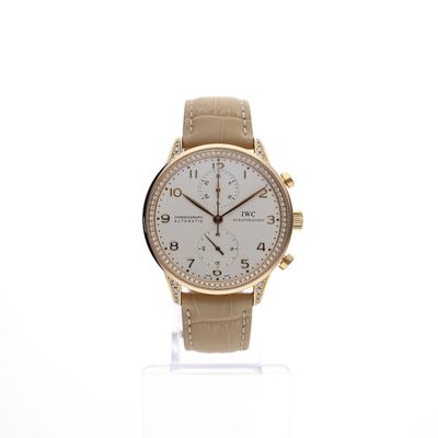Image 1 of IWC Portuguese Chronograph IW371486; 18k rose gold men's watch