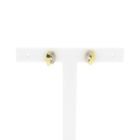 Image 1 of Bicolor gold stud earrings with zirconia