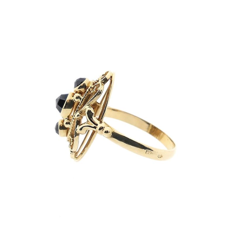 Image 5 of Gold ring with garnet stones | Vintage