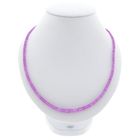 Image 1 of 9K Pink Sapphire Bead Necklace | 46cm