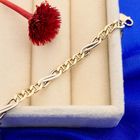 Image 2 of Bicolor gold fantasy link bracelet