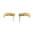 Image 8 of Bicolor gold stud earrings with zirconia