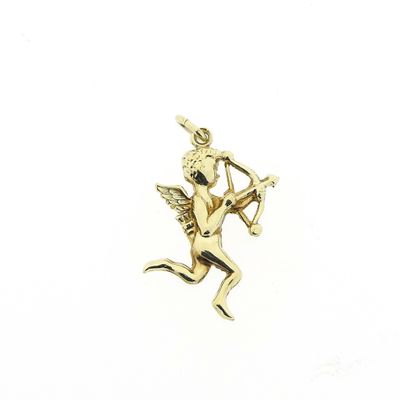 Image 1 of Gold cupid pendant