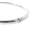 Image 5 of Silver slave bracelet with pattern; Size M/L
