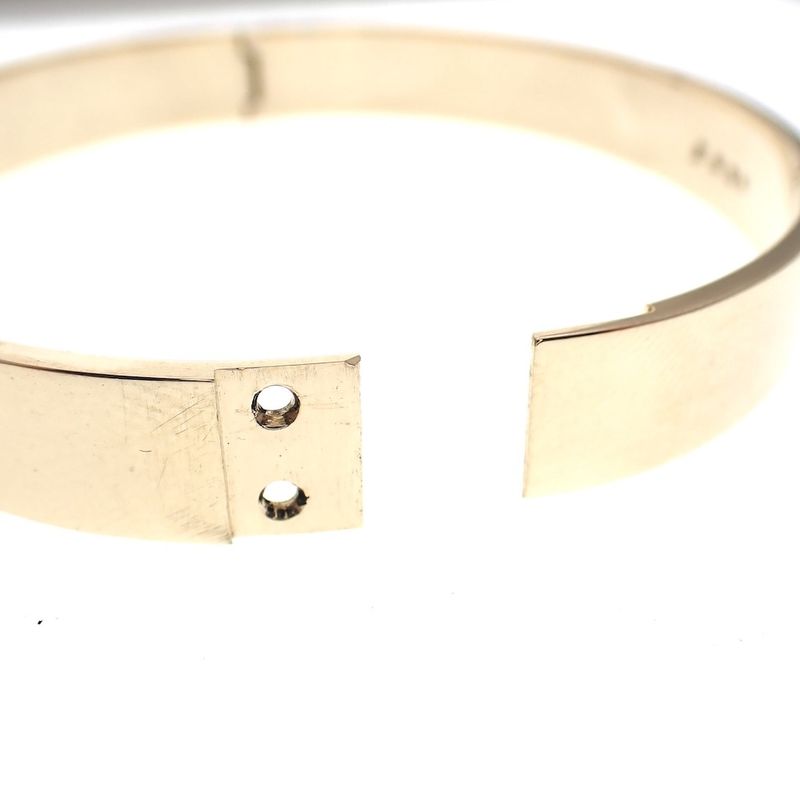 Image 3 of Solid gold wide slave bracelet | Ø 67 mm